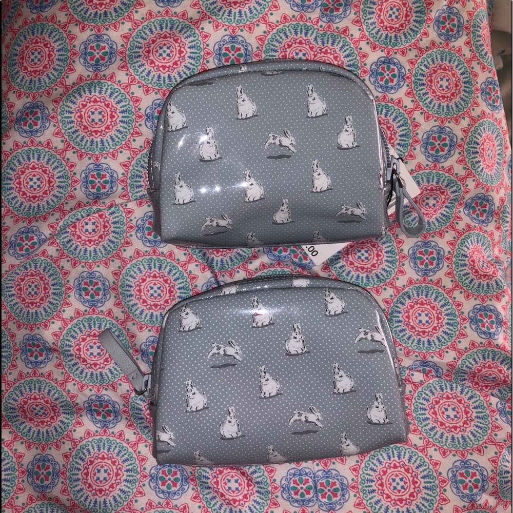 Set of 2 Vera Bradley mini dome cosmetic bags